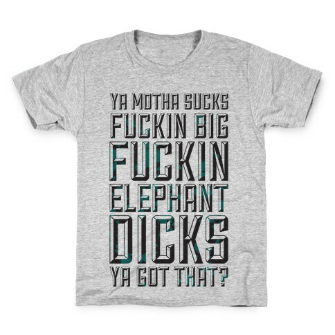 Big Elephant Dicks Kids T-Shirt