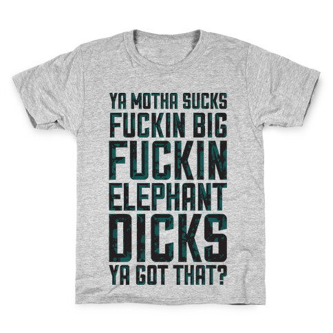 Big Elephant Dicks (white) Kids T-Shirt