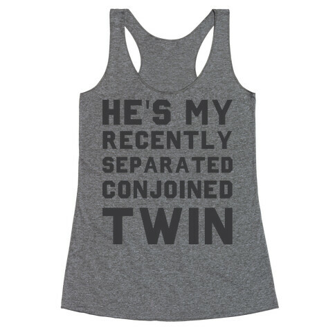 Conjoined Twin (Couples) Racerback Tank Top