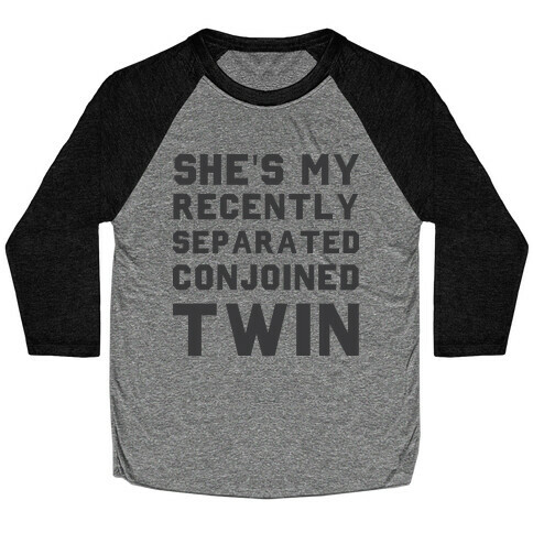 Conjoined Twin (Couples) Baseball Tee