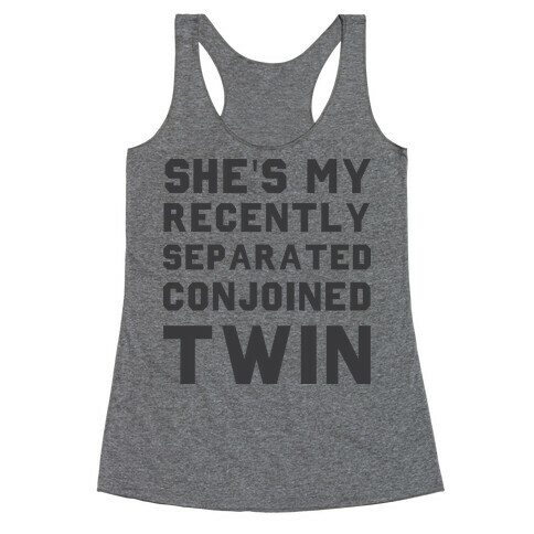 Conjoined Twin (Couples) Racerback Tank Top