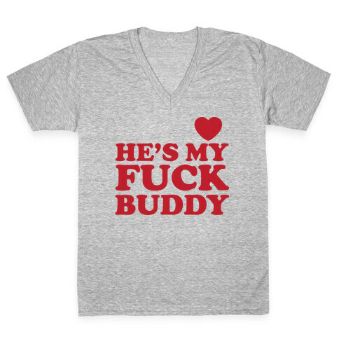 F*** Buddies (Couples) V-Neck Tee Shirt