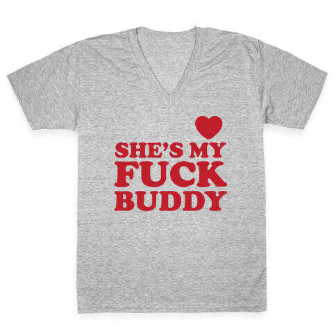 F*** Buddies (Couples) V-Neck Tee Shirt