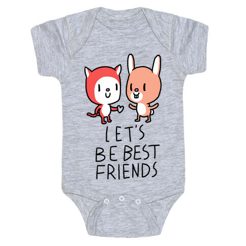 Let's Be Best Friends Baby One-Piece