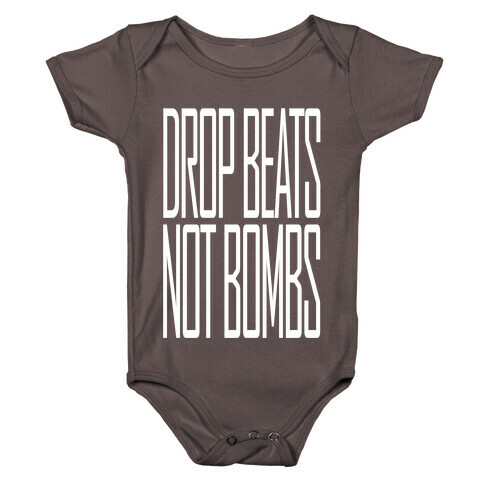 Drop Beats, Not Bombs Baby One-Piece