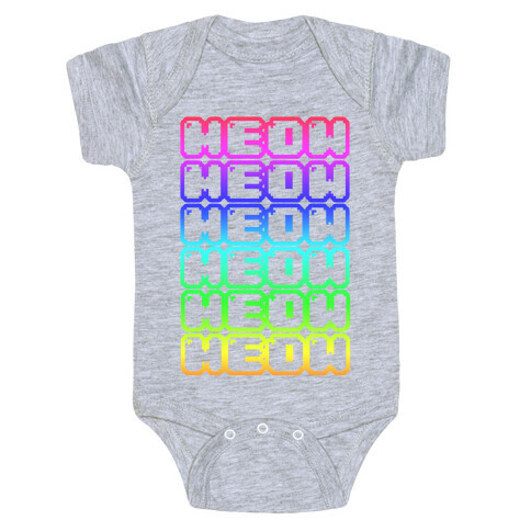 Meow Rainbow Baby One-Piece