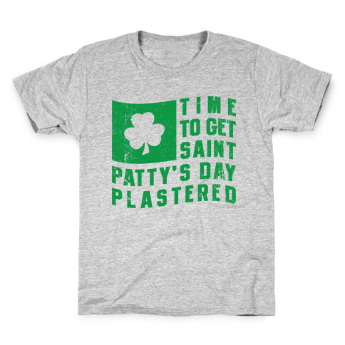 Time to Get Saint Patty's Day Plastered (Tank) Kids T-Shirt