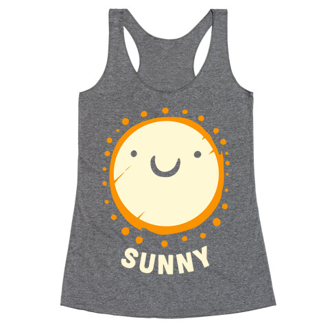 Sun & Grumpy Cloud (Part 2) Racerback Tank Top