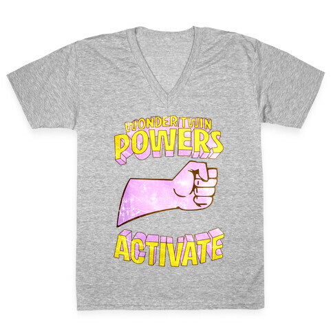 Wonder Twin Powers Activate 1 V-Neck Tee Shirt