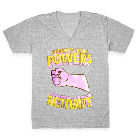 Wonder Twin Powers Activate 2 V-Neck Tee Shirt