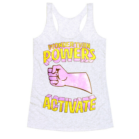 Wonder Twin Powers Activate 2 Racerback Tank Top