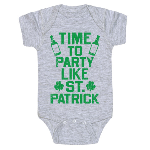 Time To Party Like St Patrick Baby One-Piece