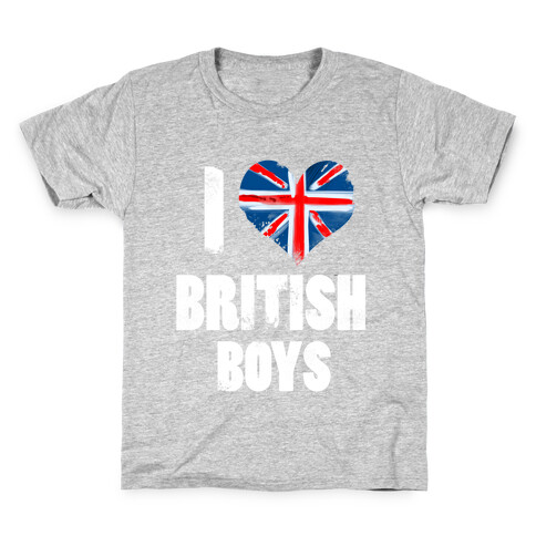 I (Heart) British Boys Kids T-Shirt