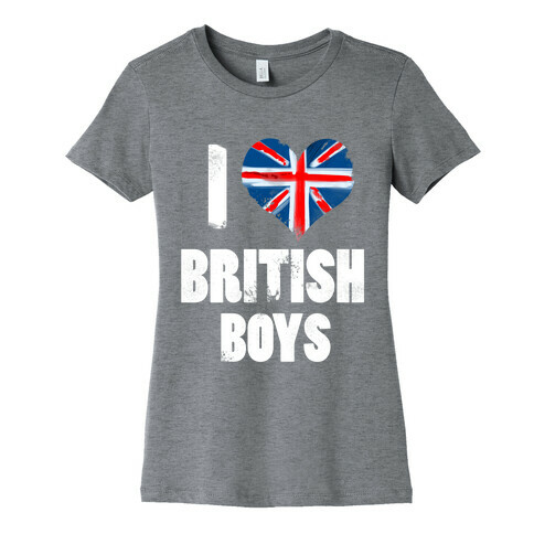 I (Heart) British Boys Womens T-Shirt