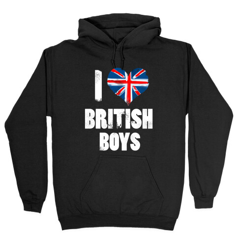 I (Heart) British Boys Hooded Sweatshirt