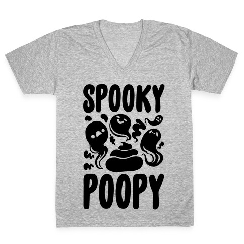 Spooky Poopy V-Neck Tee Shirt
