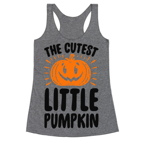 The Cutest Little Pumpkin Racerback Tank Top