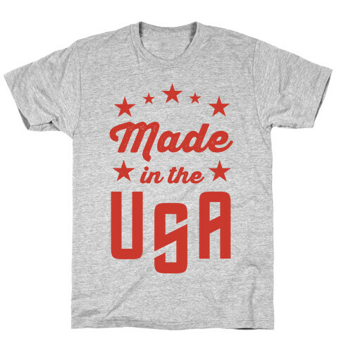 Made in the USA (Red) T-Shirt