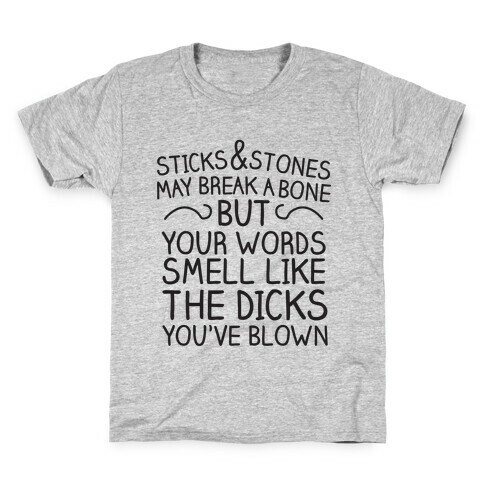 Sticks and Stones Kids T-Shirt