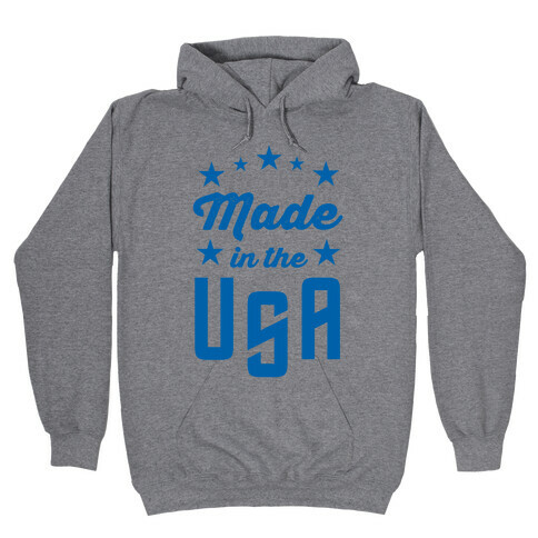 Made in the USA (Blue) Hooded Sweatshirt