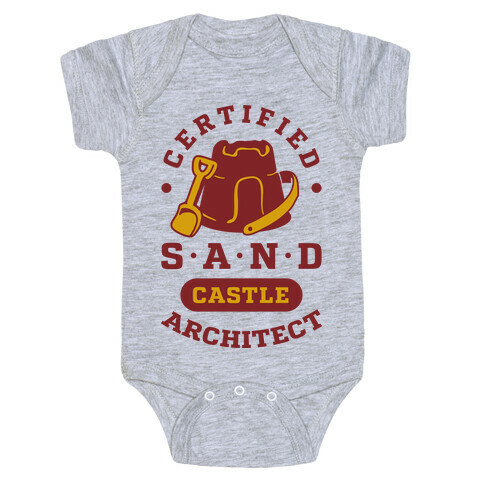 Certified Sandcastle Architect Baby One-Piece