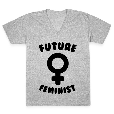 Future Feminist V-Neck Tee Shirt