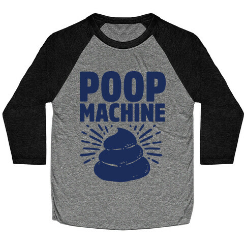 Poop Machine Baseball Tee