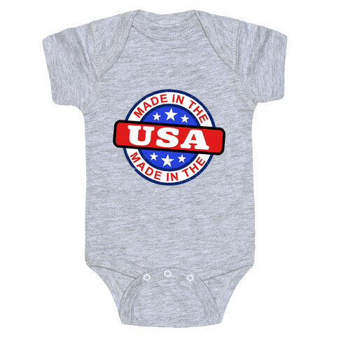 Made In The USA (Flag) Baby One-Piece