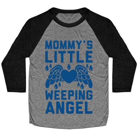 Mommy's Little Weeping Angel Baseball Tee