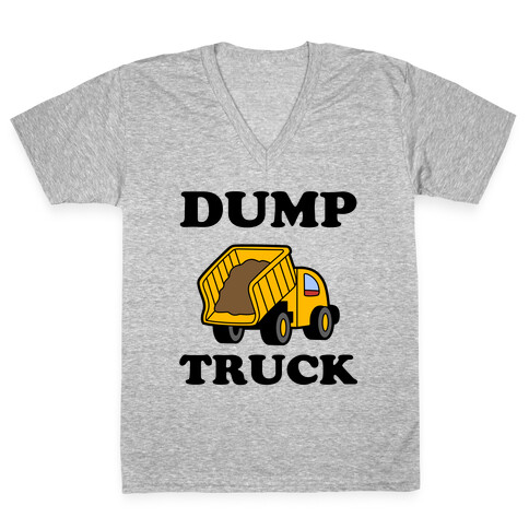 Dump Truck V-Neck Tee Shirt