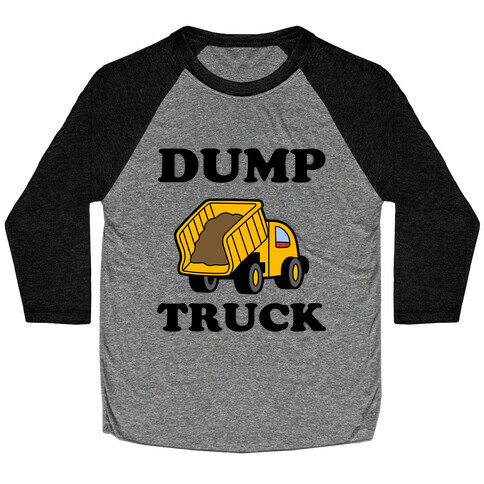 Dump Truck Baseball Tee