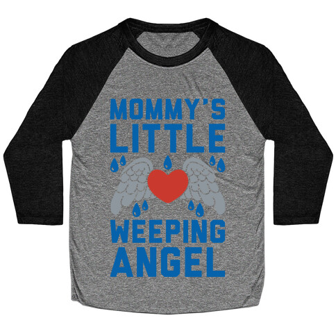 Mommy's Little Weeping Angel Baseball Tee