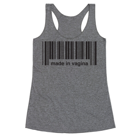 Made In Vagina (One Piece) Racerback Tank Top