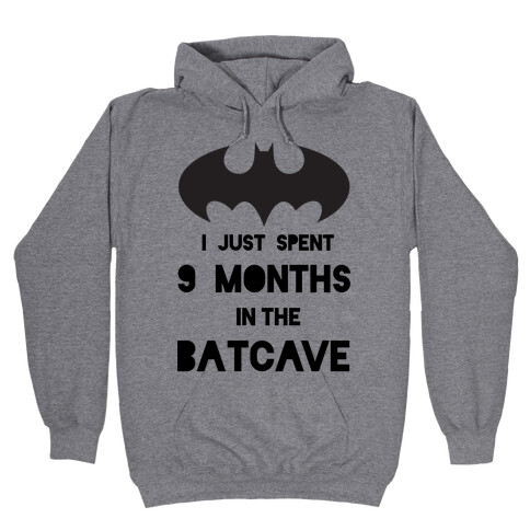 I Just Spent 9 Months in the Batcave Hooded Sweatshirt