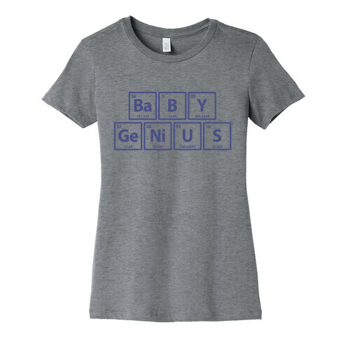 Baby Genius (Periodic Table Symbols) Womens T-Shirt