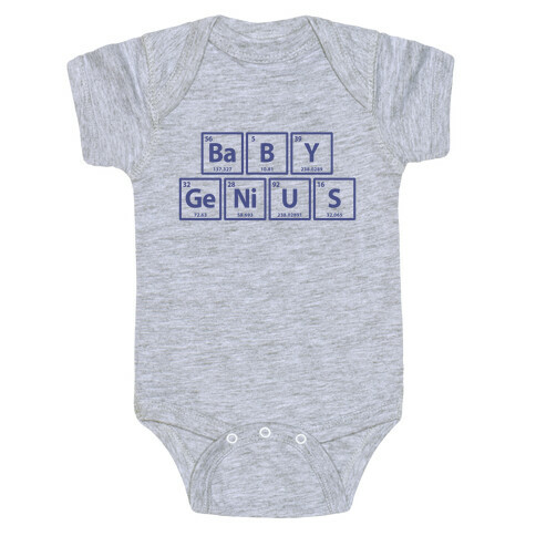 Baby Genius (Periodic Table Symbols) Baby One-Piece