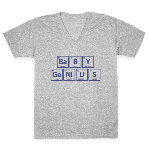 Baby Genius (Periodic Table Symbols) V-Neck Tee Shirt