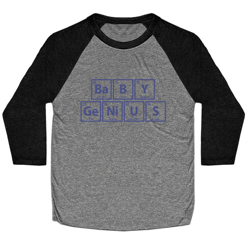 Baby Genius (Periodic Table Symbols) Baseball Tee