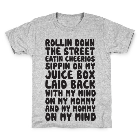 Rollin Down The Street (Gangsta Baby) Kids T-Shirt