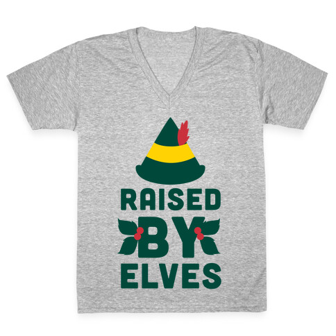 Raised By Elves V-Neck Tee Shirt