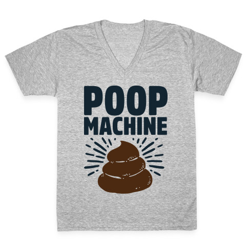 Poop Machine V-Neck Tee Shirt