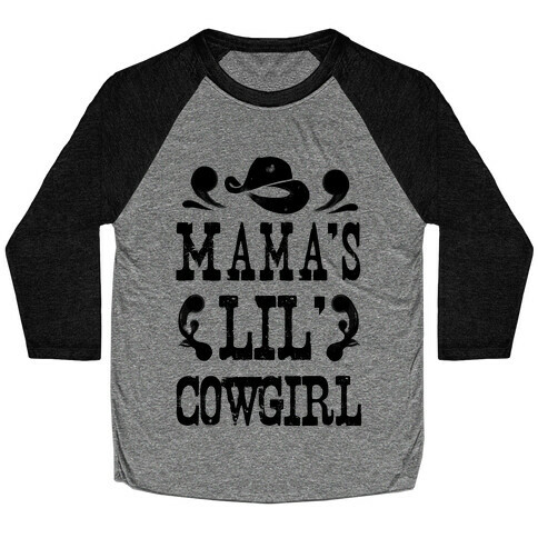 Mama's Lil' Cowgirl Baseball Tee