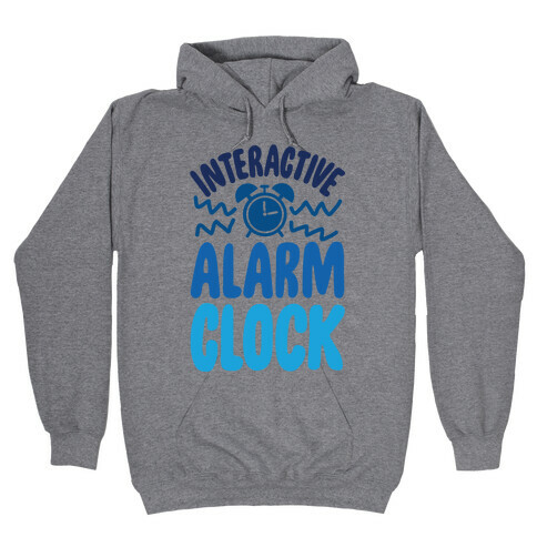 Interactive Alarm Clock Hooded Sweatshirt