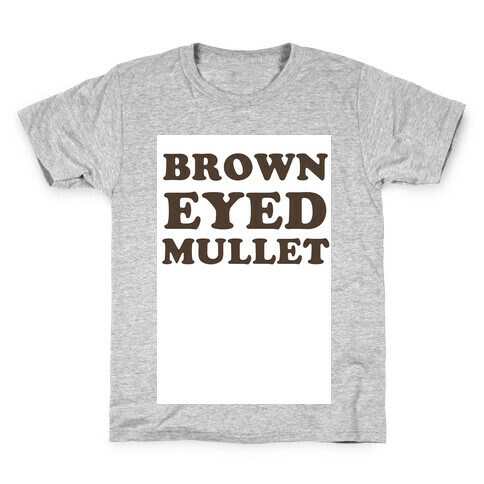 Brown-Eyed Mullet (v-neck) Kids T-Shirt