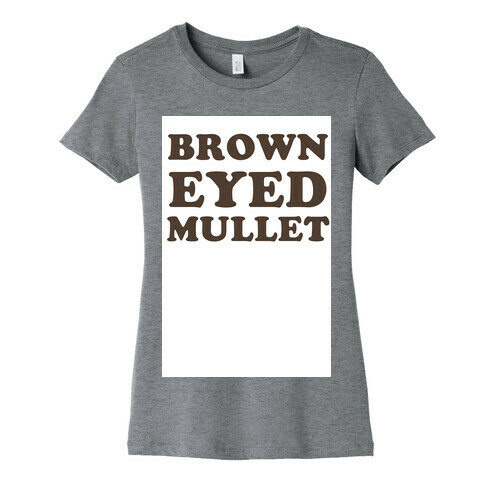 Brown-Eyed Mullet (v-neck) Womens T-Shirt