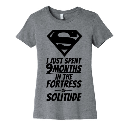 I Just Spent 9 Months In The Fortress Of Solitude Womens T-Shirt