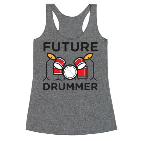 Drummer of the Future Racerback Tank Top