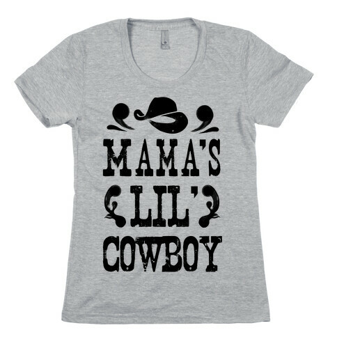 Mama's Lil' Cowboy Womens T-Shirt