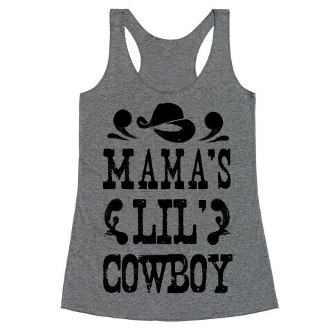 Mama's Lil' Cowboy Racerback Tank Top