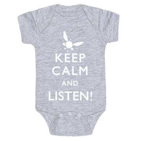 Keep Calm And Listen Baby One-Piece